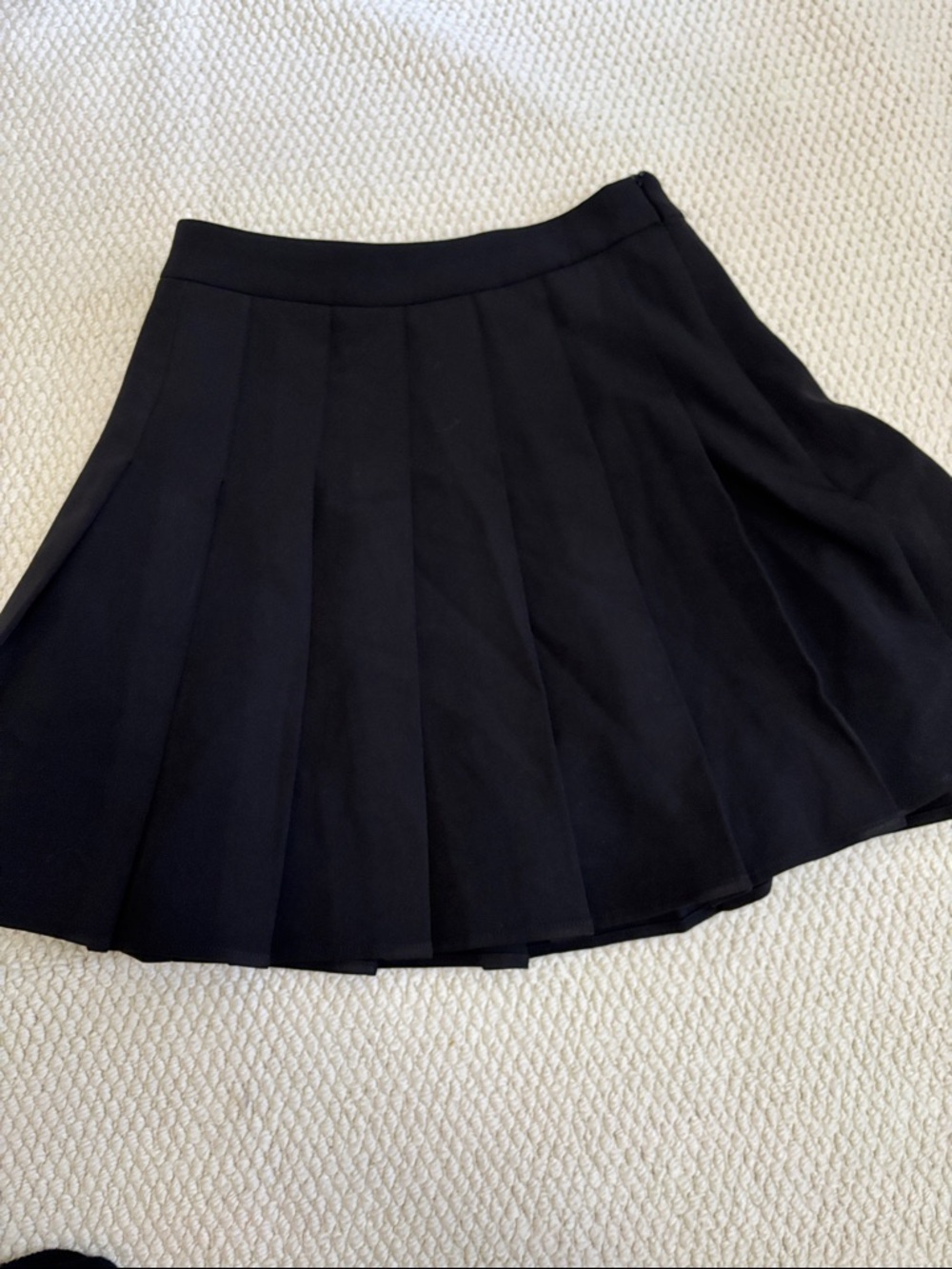 Classic Black Pleated Women's Skirt